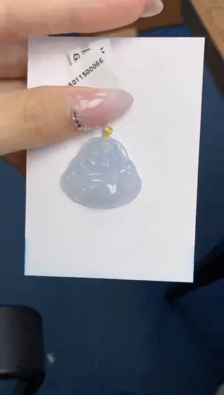 【闪购商品】翡翠颈饰18K金镶嵌天然翡翠A货