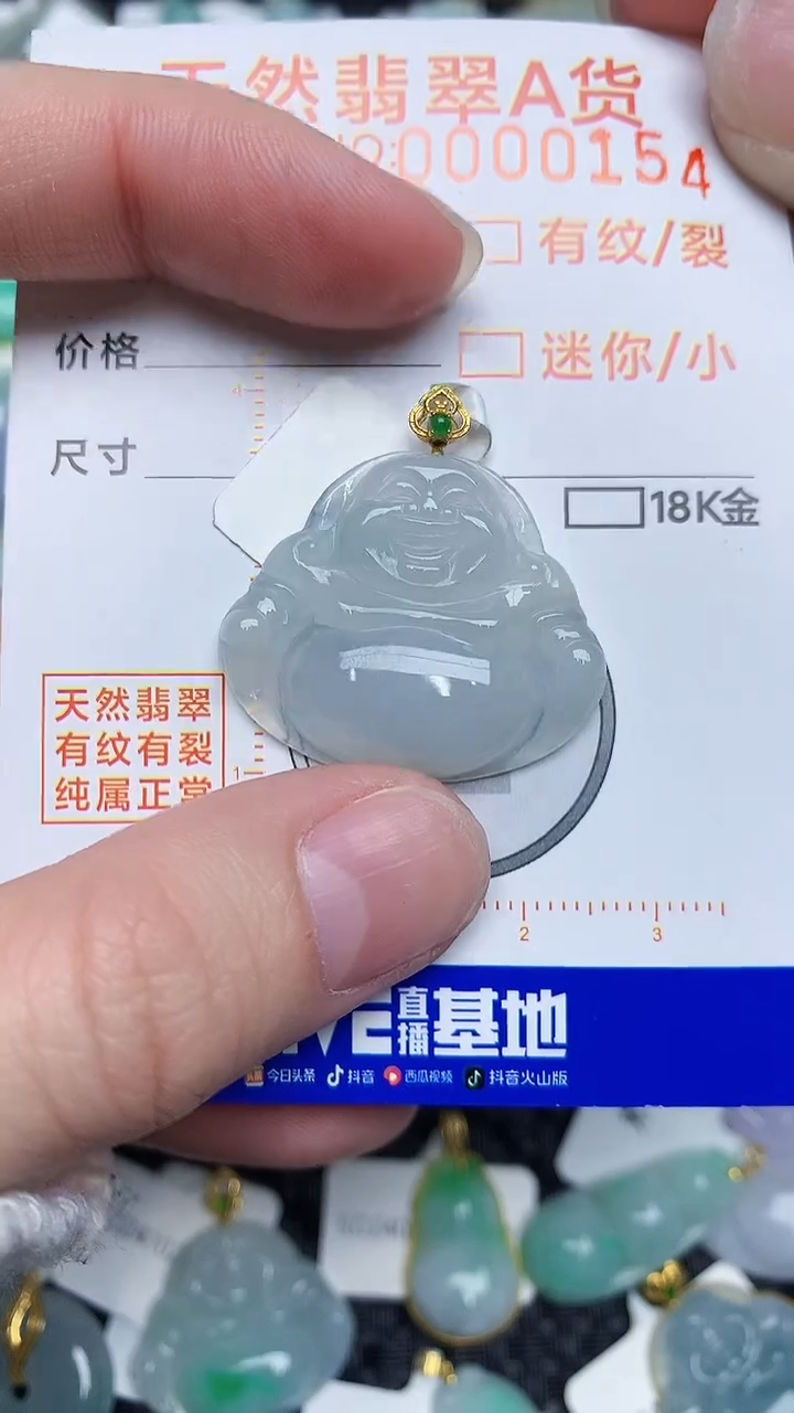 【闪购商品】翡翠颈饰18K金镶嵌34534534534