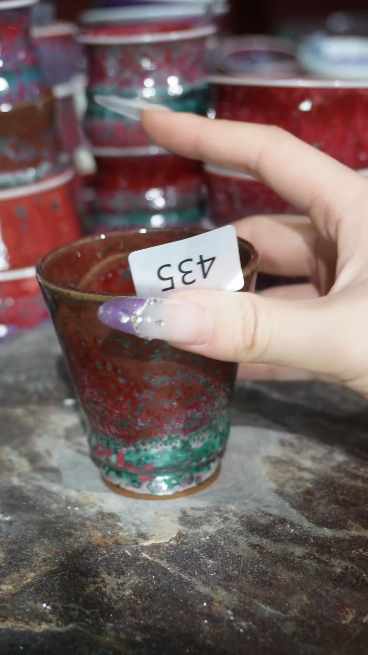 摆件陶精品窑变钧瓷茶器