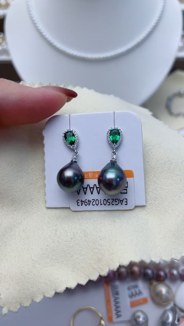 【闪购商品】海水珍珠耳饰银S925镶嵌W59