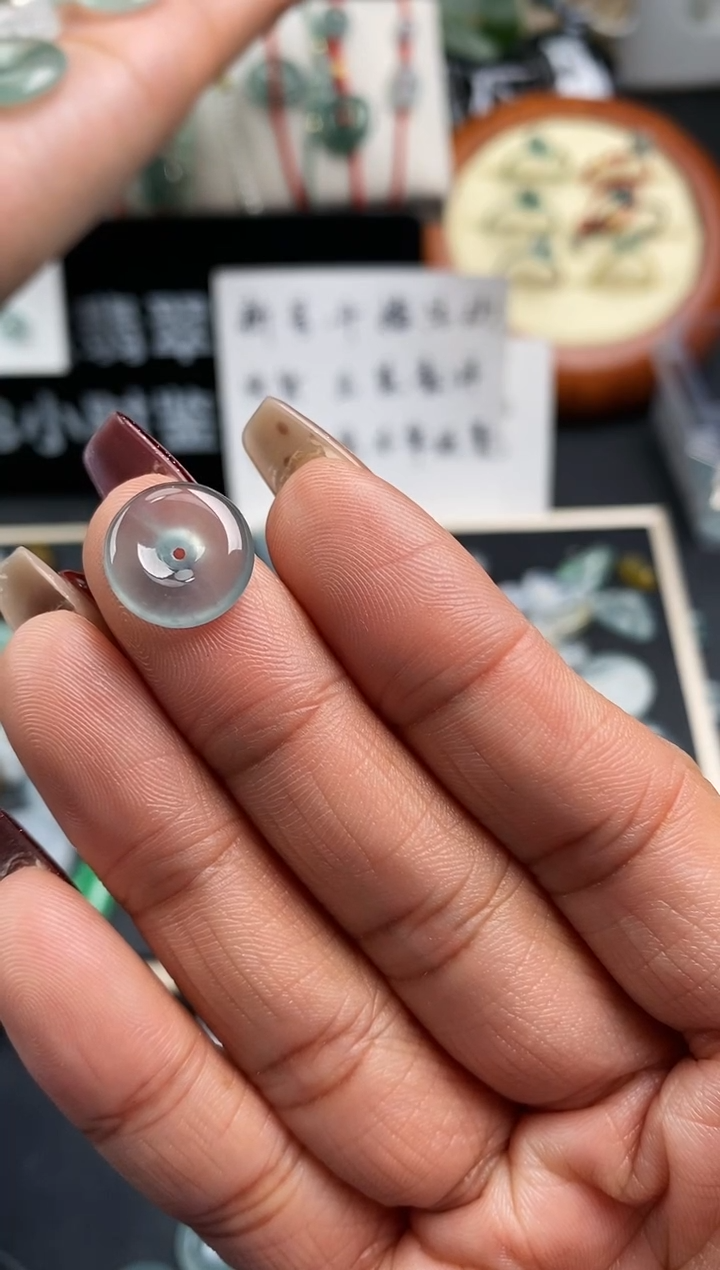 【闪购商品】翡翠裸石229平安扣~默认裸石发货