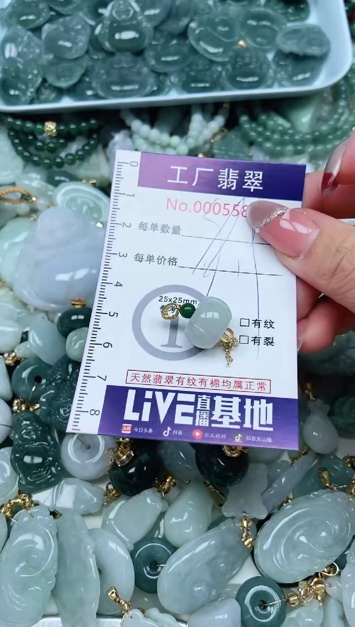 【闪购商品】翡翠吊坠(不含链)未镶嵌翡翠