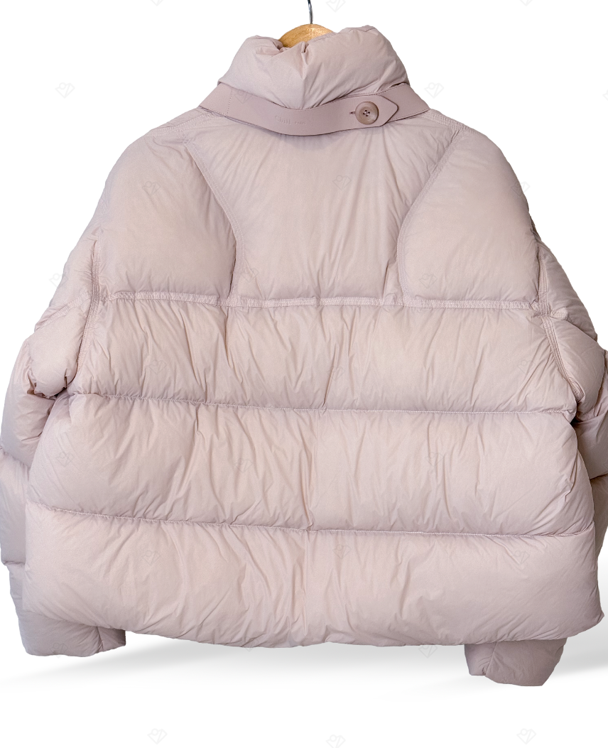 立领韩系粉色面包90白鸭绒羽绒服冬季女时尚百搭