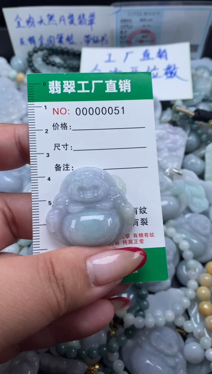 翡翠未镶嵌颈饰天然A货翡翠0051
