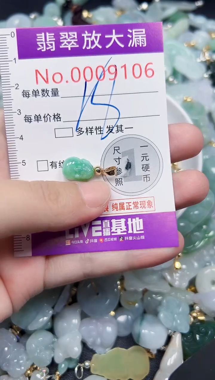 颈饰未镶嵌翡翠9106