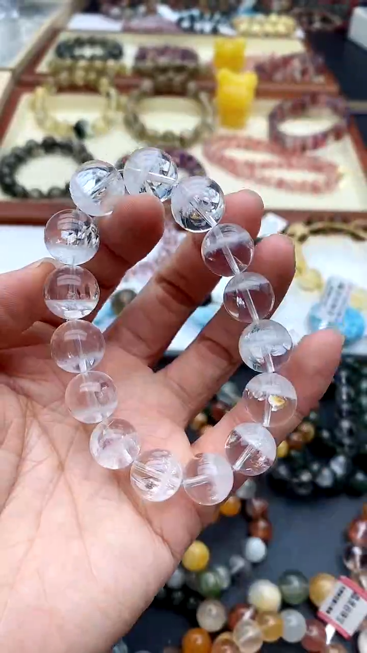 【闪购商品】水晶手链未镶嵌白幽灵七彩共生