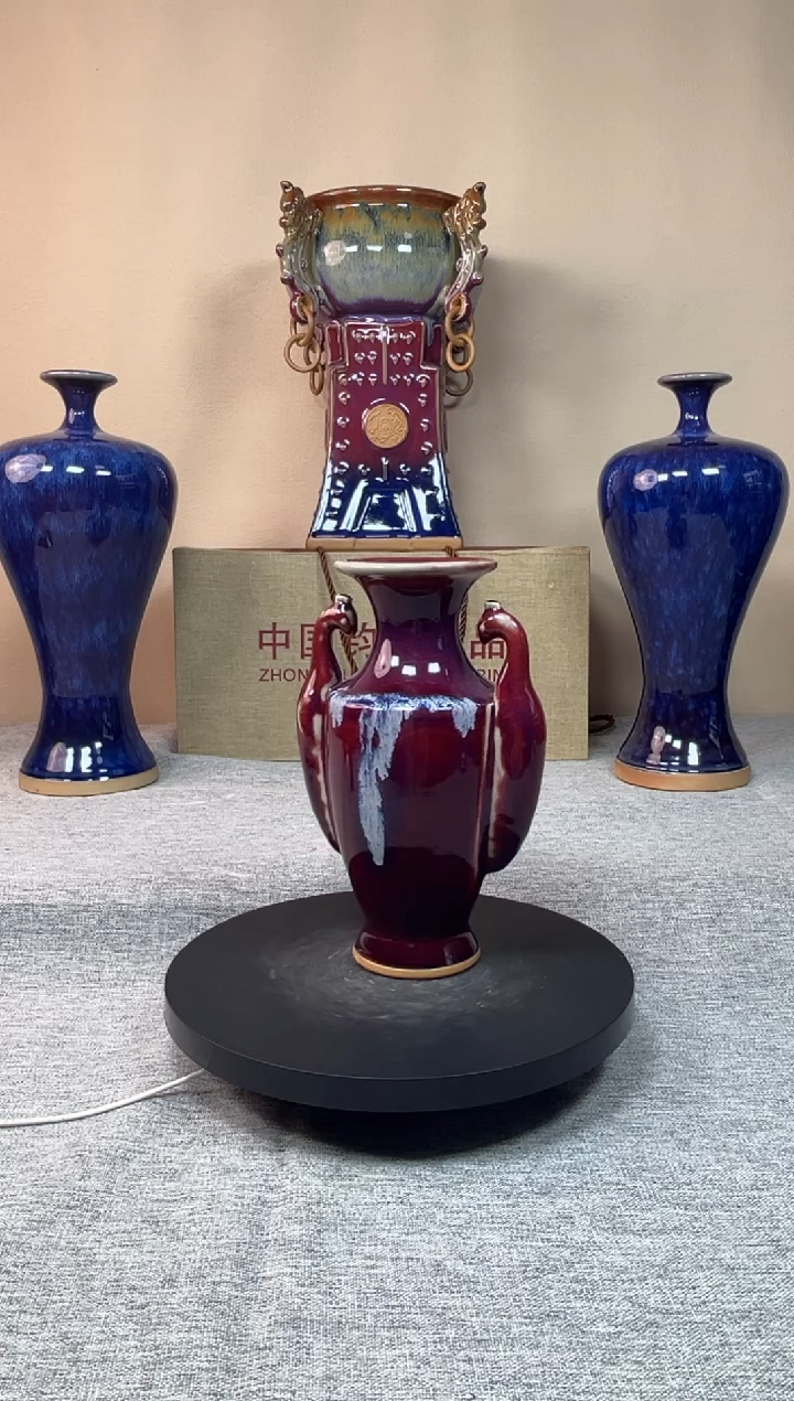 摆件神垕钧瓷收藏工艺品