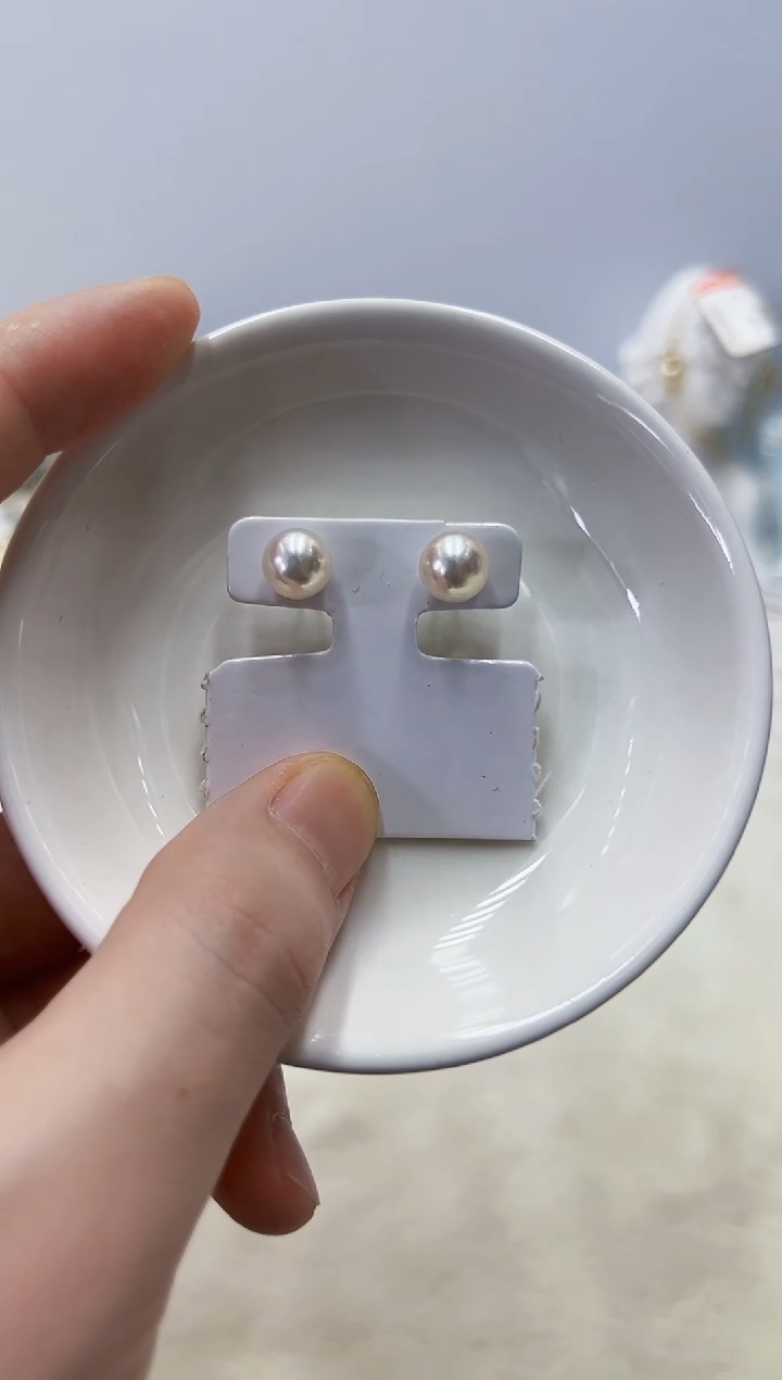 银S925镶嵌海水珍珠DA耳饰@@ye430