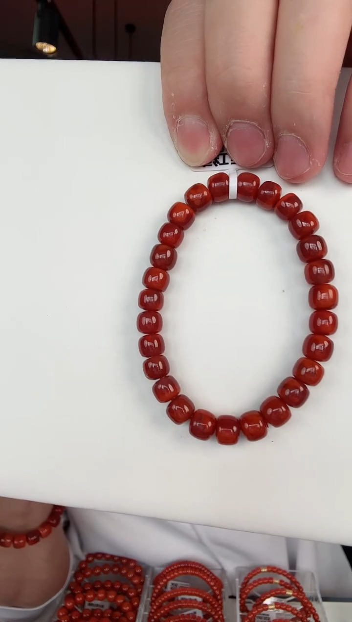【闪购商品】南红玛瑙瓦西老型手串7+未镶嵌一个/条
