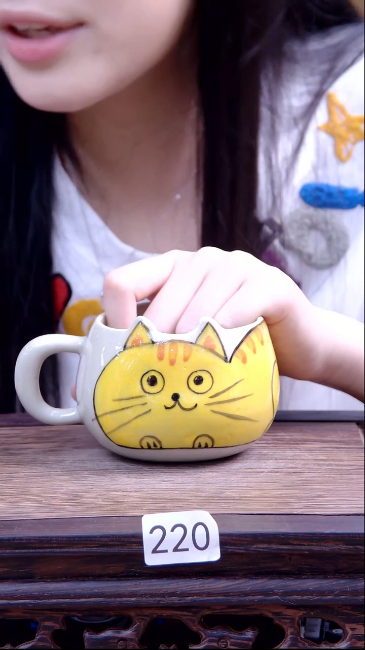 杯子景德镇陶瓷手绘杯子220