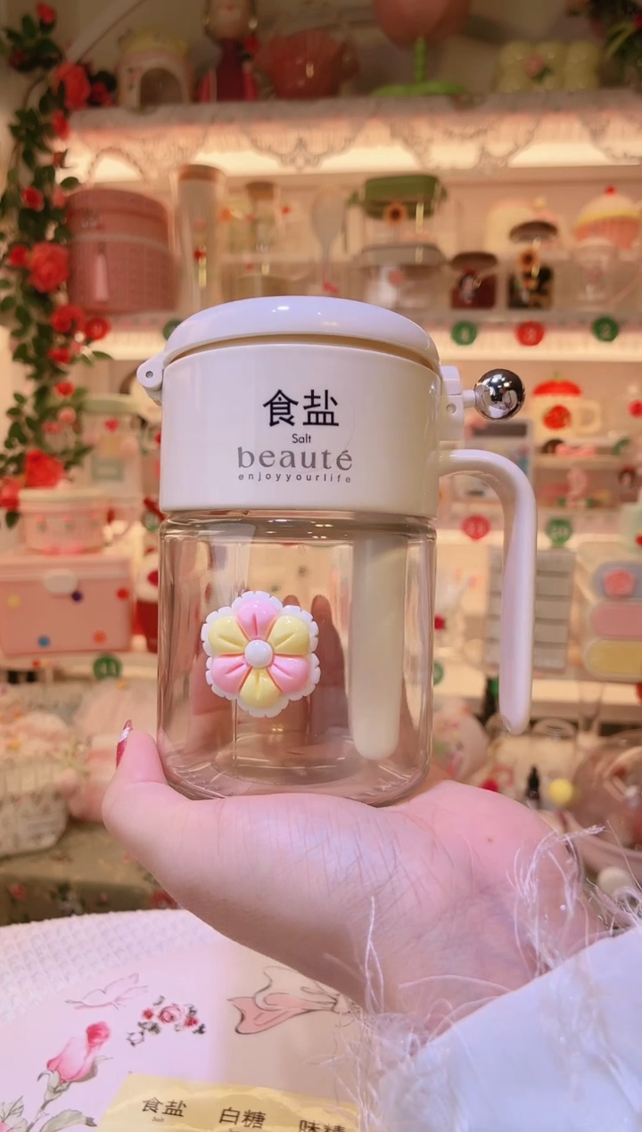 花朵调料罐——手工制作品质好！
