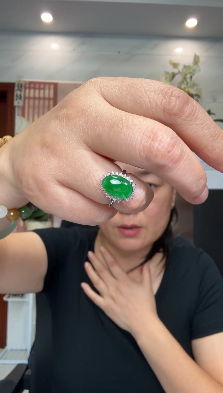 颈饰银S925镶嵌翡翠00002654