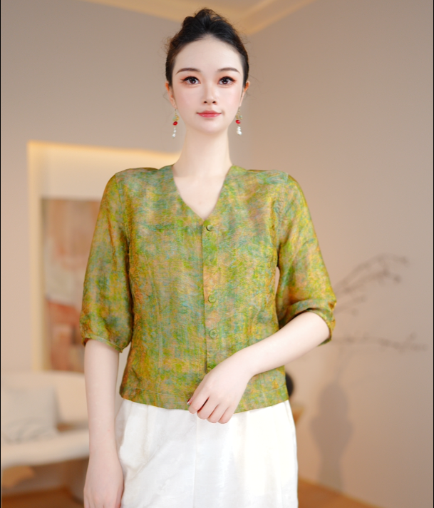 【彩霞】湾湾高定新中式国风双面穿外套