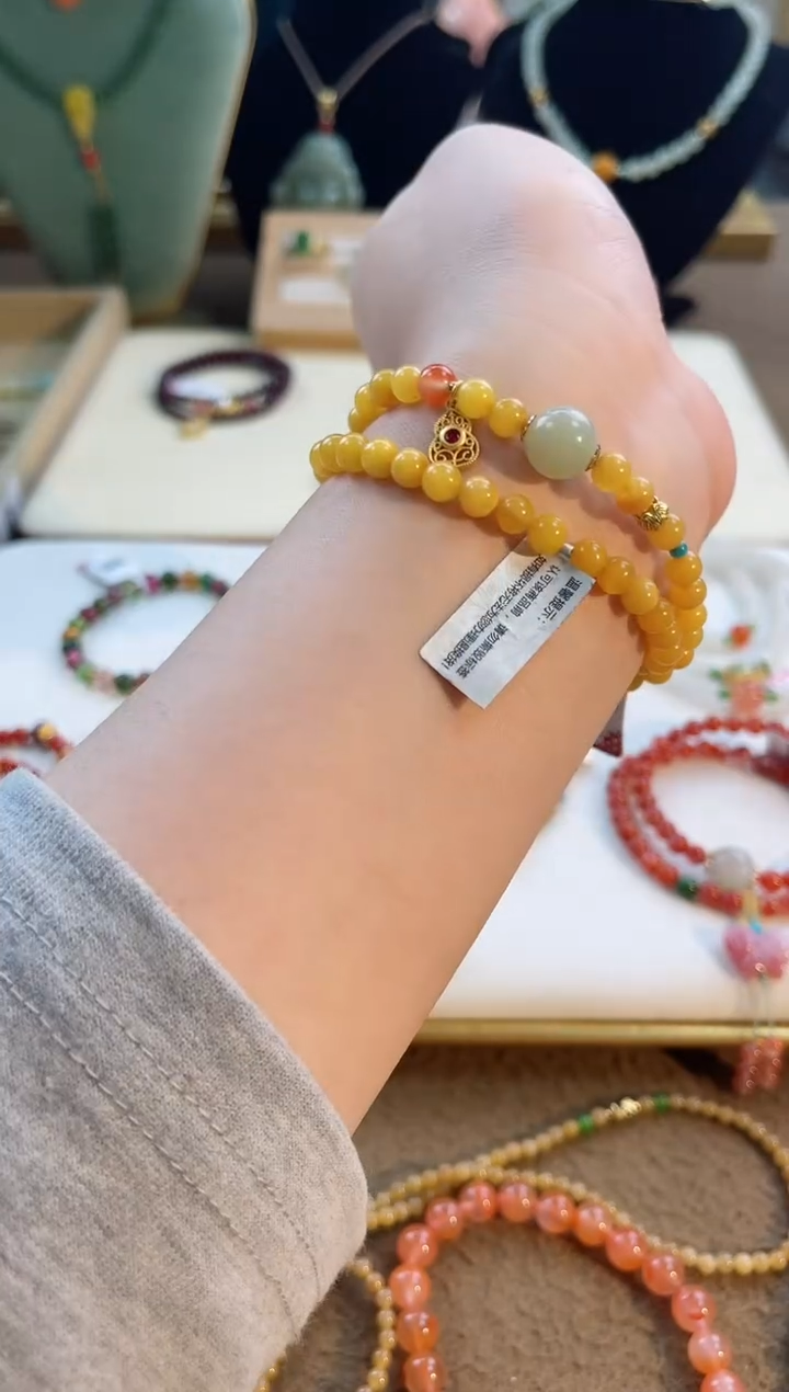 【闪购商品】蜜蜡手链未镶嵌蜜蜡cs