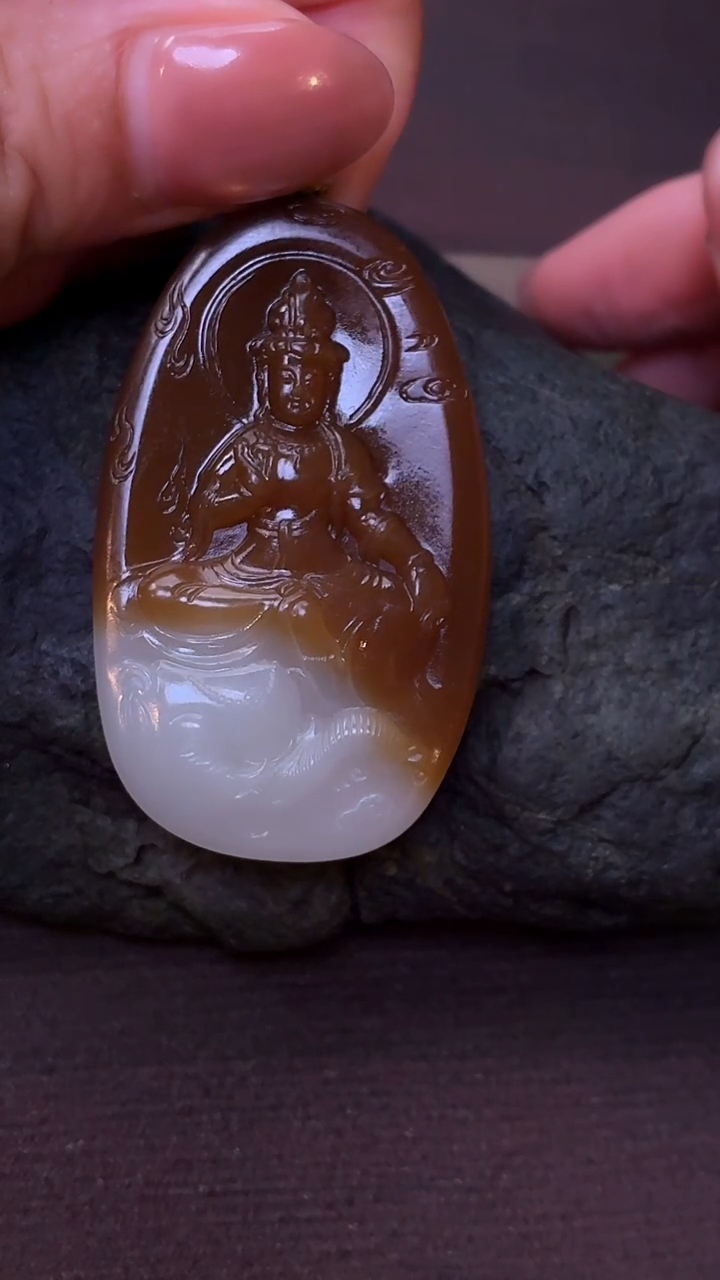 吊坠(不含链)未镶嵌和田玉和田玉吊坠