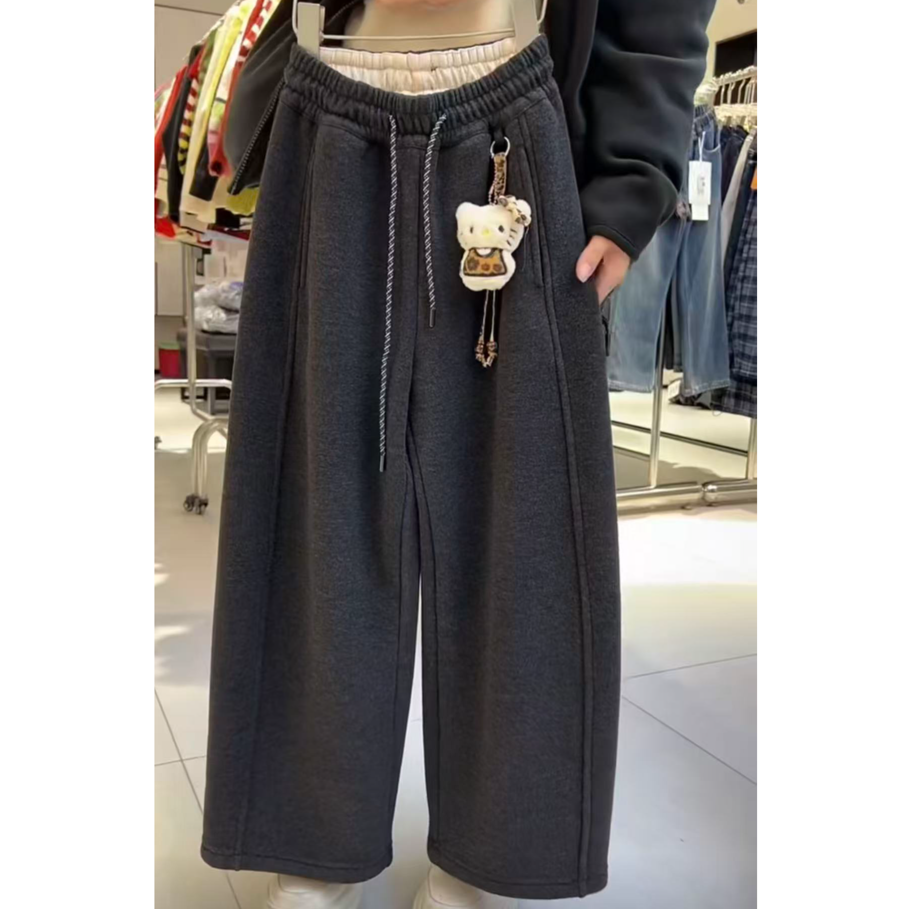 【豪宝贝】2025FW挂件kt糯米针织裤1263