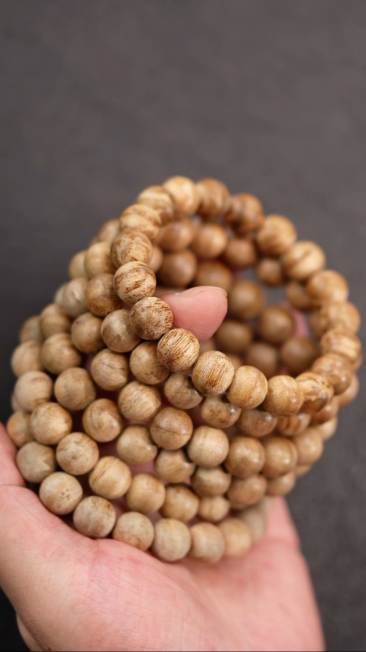 沉香手串LL411正区芽庄虎斑棋天然野多样性发一