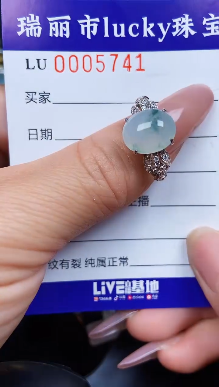 翡翠银S925镶嵌颈饰5741