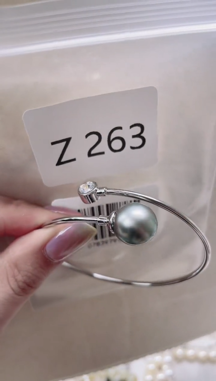 【闪购商品】海水珍珠手镯银S925镶嵌Z263