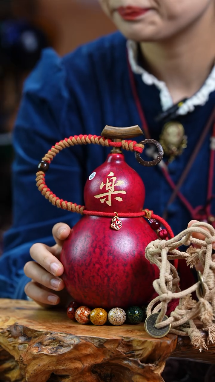 【闪购商品】100—光岳葫天然大漆酒葫芦不含漆珠