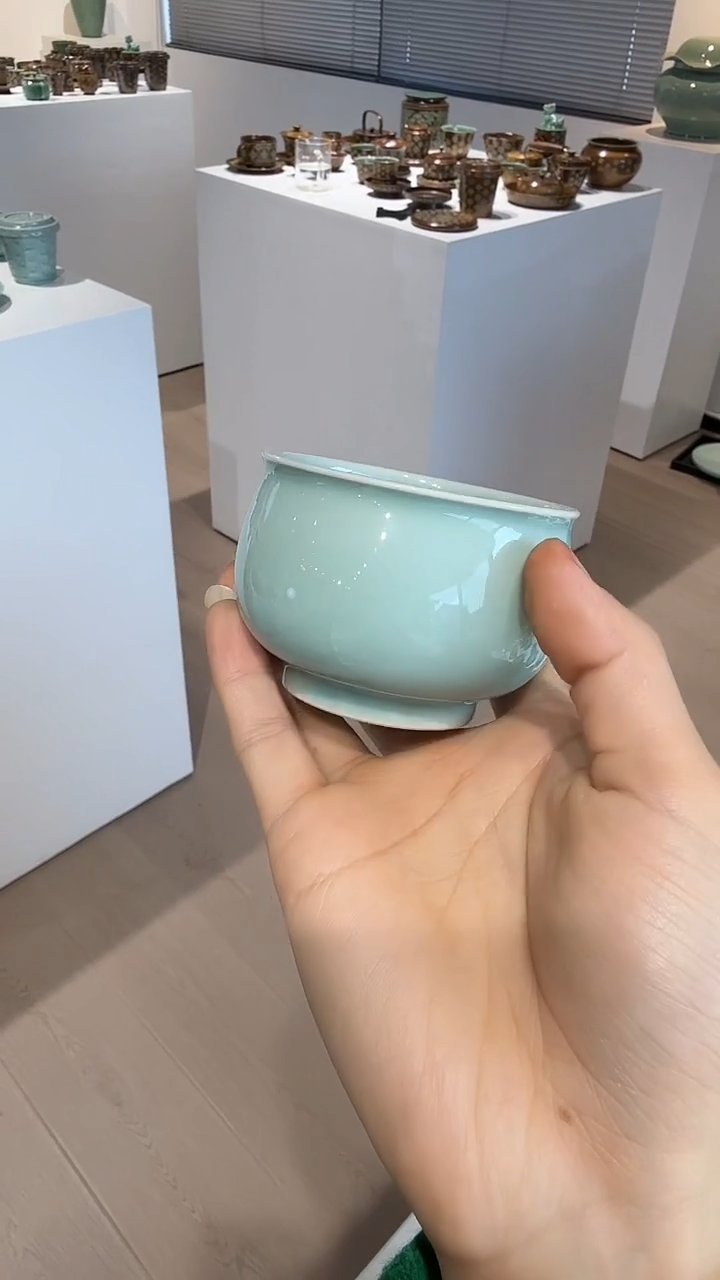 青瓷手工茶器包邮