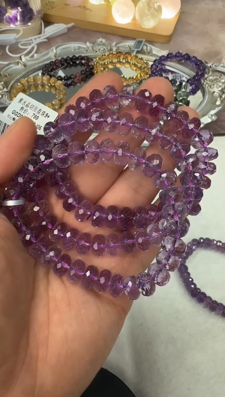 【闪购商品】水晶手链未镶嵌GGD010 约9mm多样性发一件