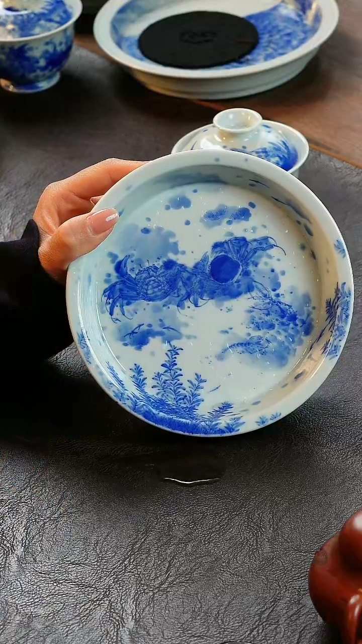 【闪购商品】微瑕青山赋螃蟹壶承陶瓷