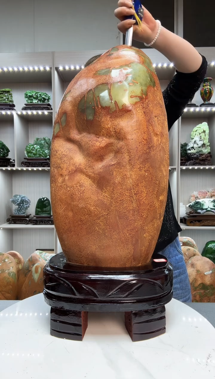 石材天然石材家居摆件办公室客厅玄关高档摆件