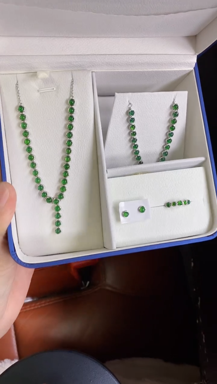 【闪购商品】翡翠颈饰银S925镶嵌0716