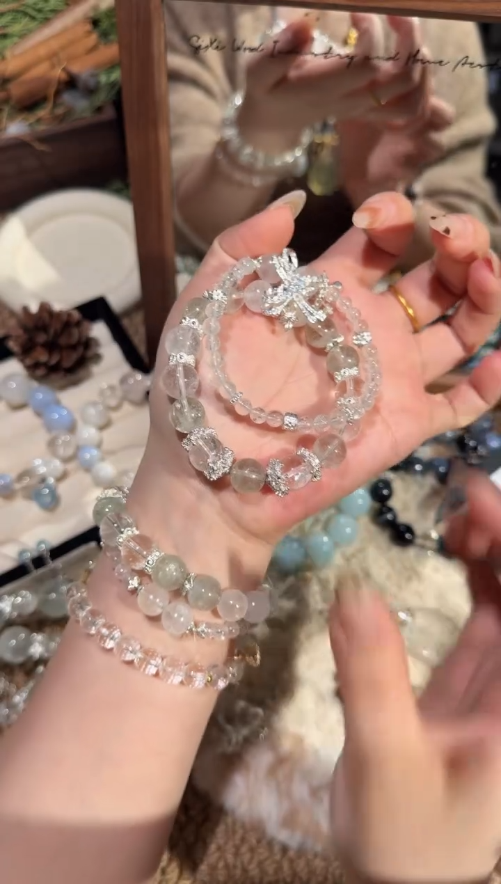 未镶嵌手链水晶多样性发货 发其一15