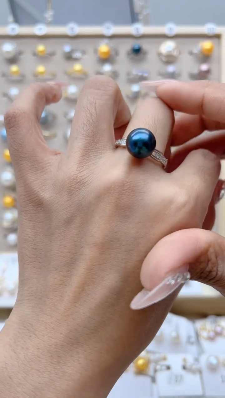 戒指合金淡水珍珠15