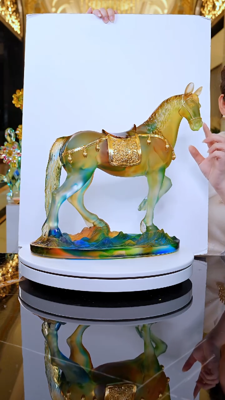 摆件YB00800琉璃马摆件