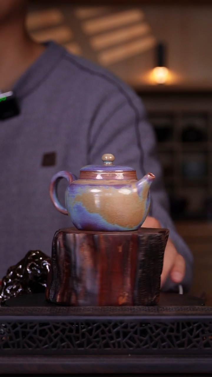 其他钧瓷钧窑瓷器钧窑瓷器德钟壶128*86*79mm/170ml