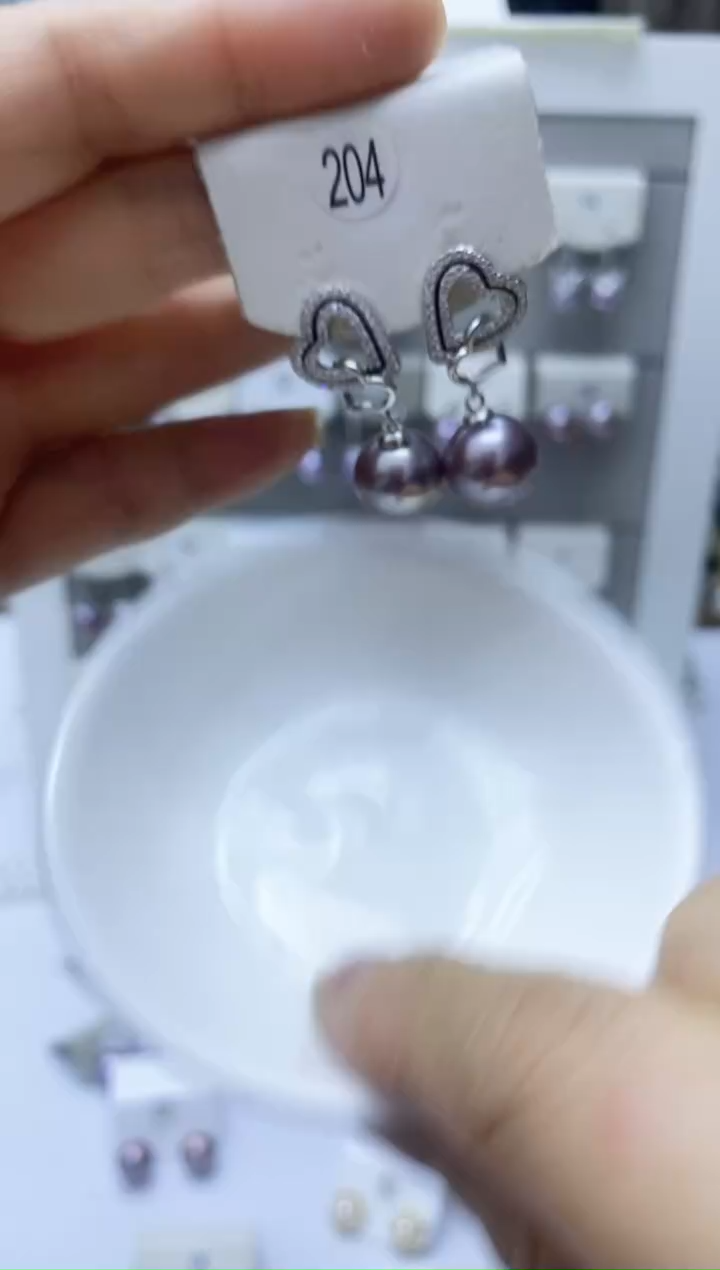 【闪购商品】淡水珍珠耳饰银S925镶嵌204