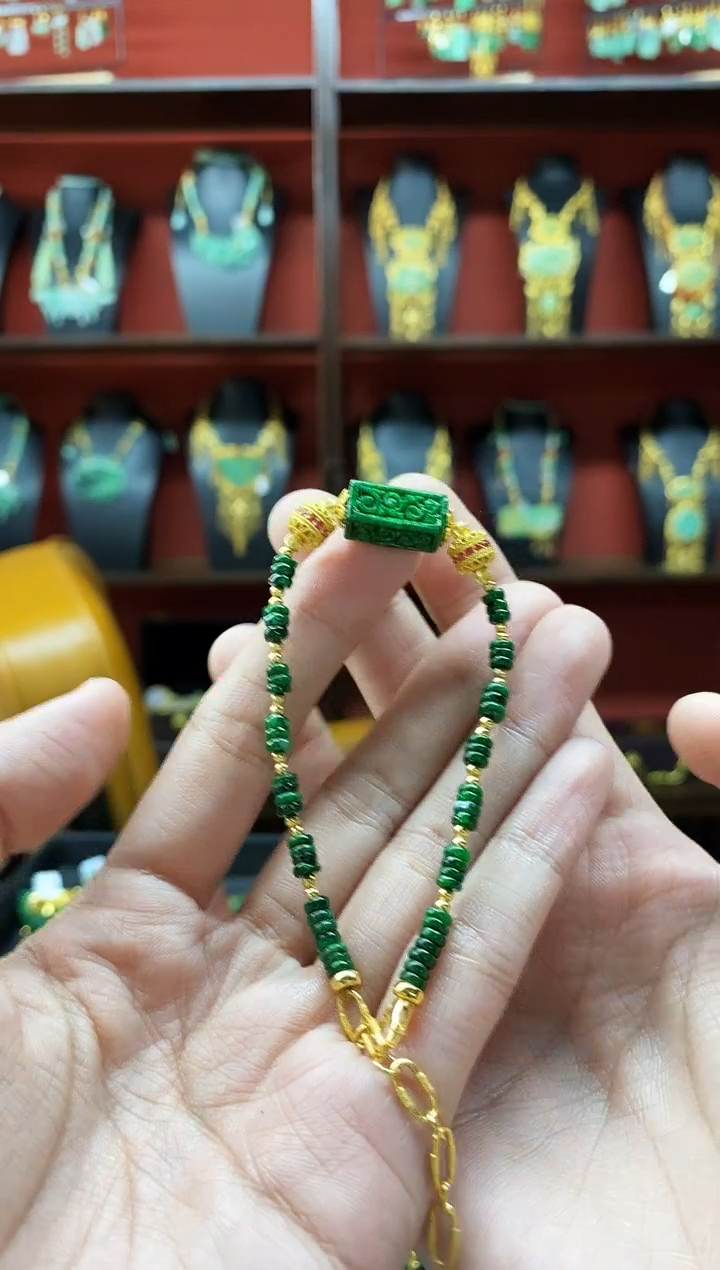 颈饰未镶嵌翡翠翡翠手链