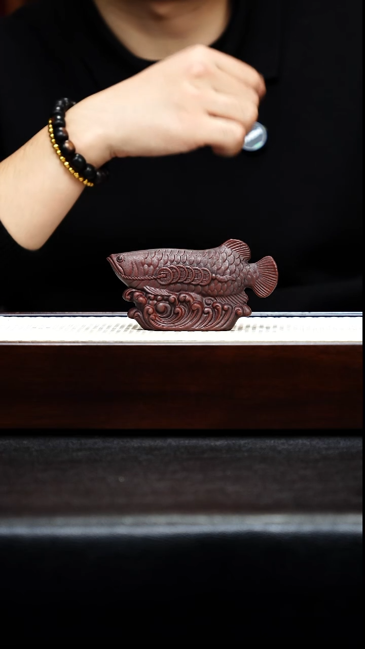 茶壶紫砂宜兴紫砂 金龙鱼 茶宠
