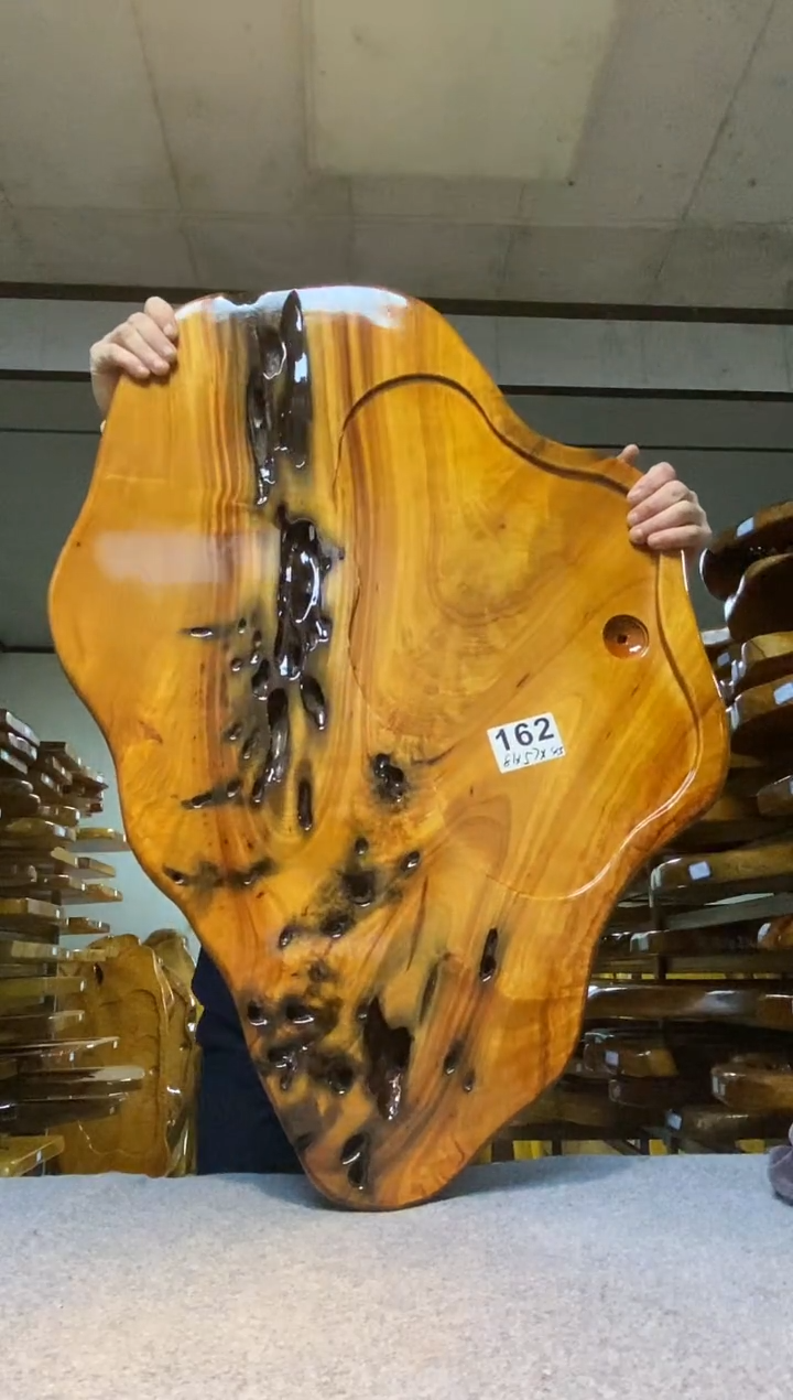 实木原木茶盘 一物一拍(不含配件）