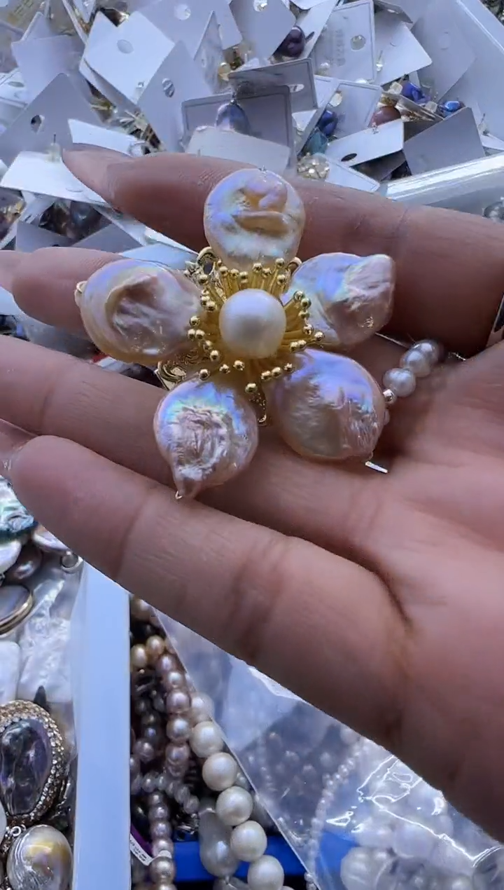 【闪购商品】淡水珍珠胸针未镶嵌765