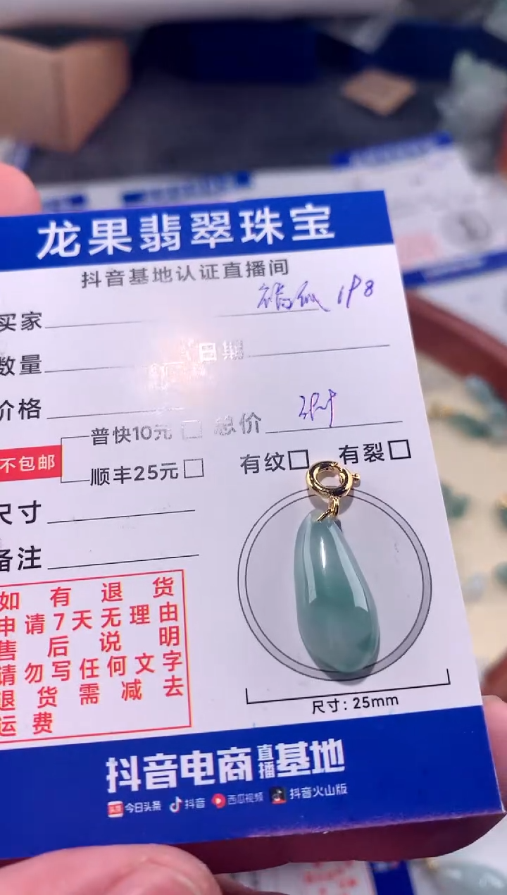 【闪购商品】翡翠颈饰未镶嵌福瓜198
