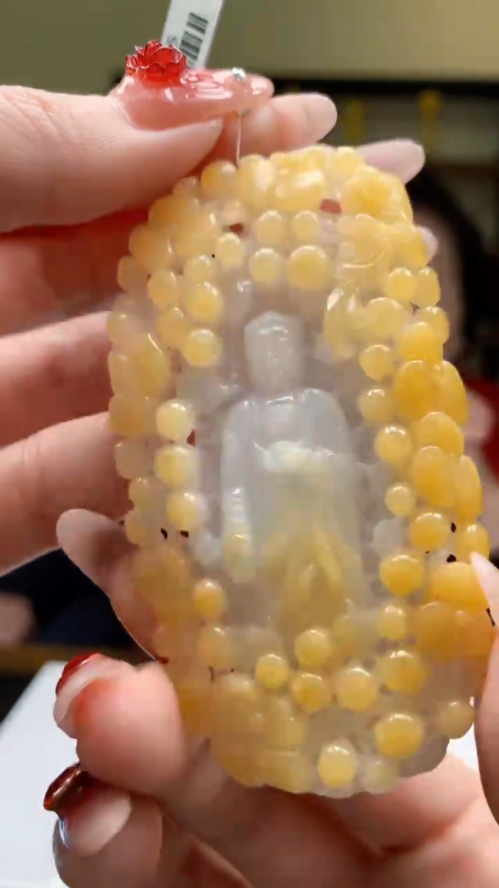 【闪购商品】定制翡翠未镶嵌1071ry-毛货挂件45