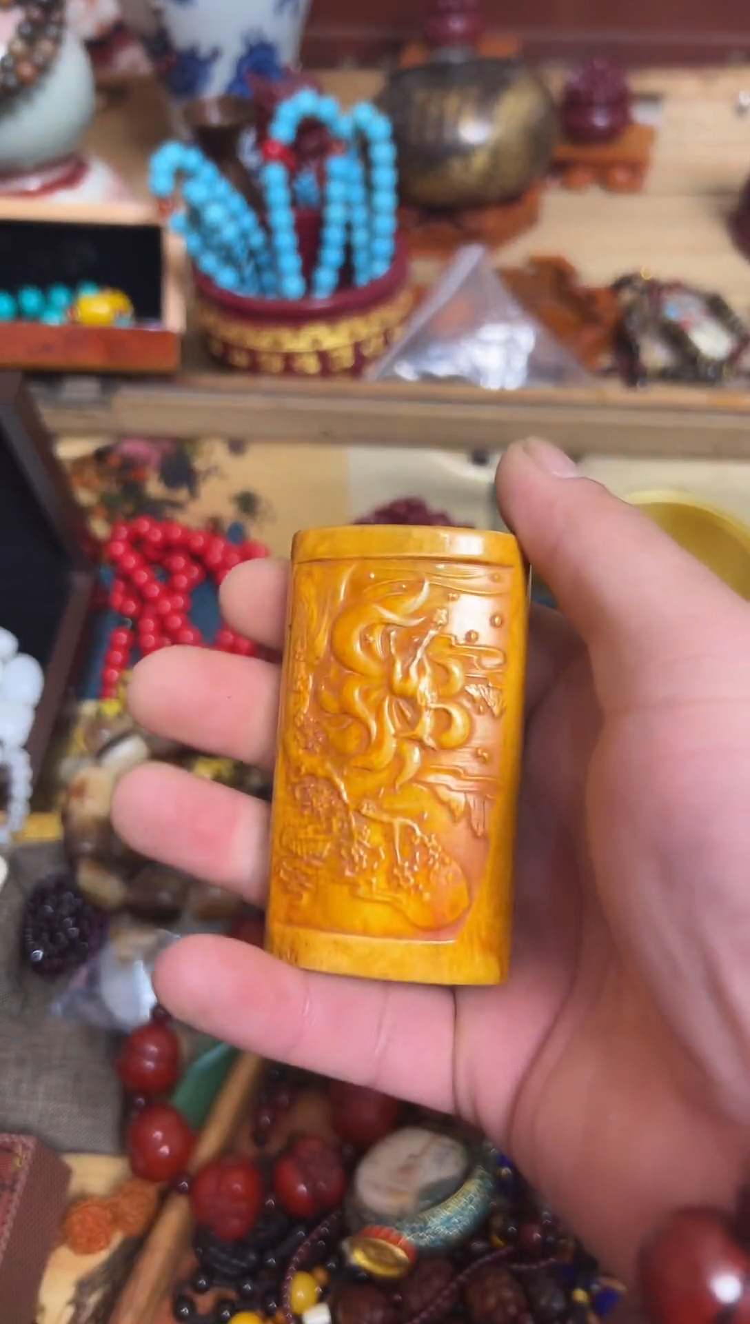 【闪购商品】牛骨把件...............