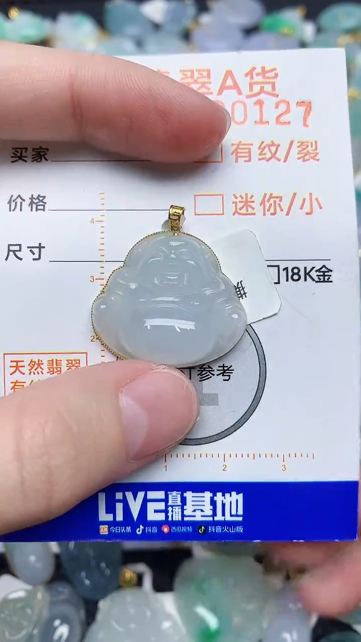 【闪购商品】翡翠颈饰18K金镶嵌4534534534
