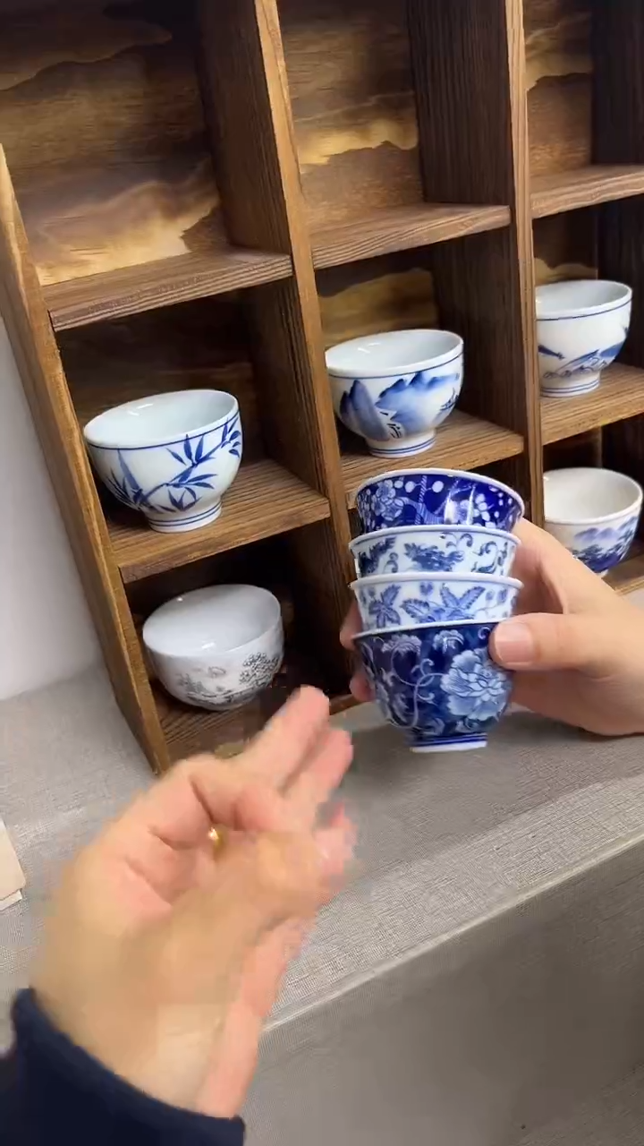 景德镇高温瓷一整套铃铛杯