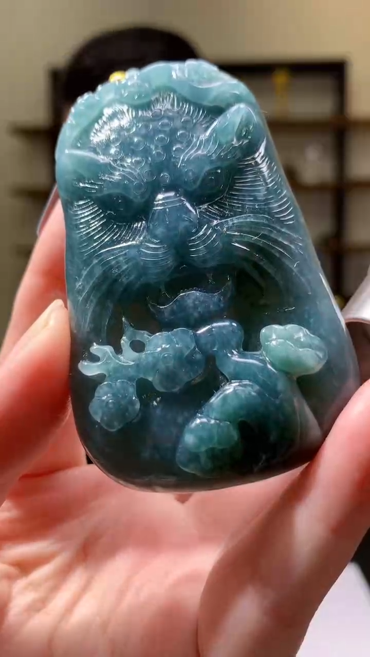 【闪购商品】定制翡翠未镶嵌8046yx-毛货挂件88