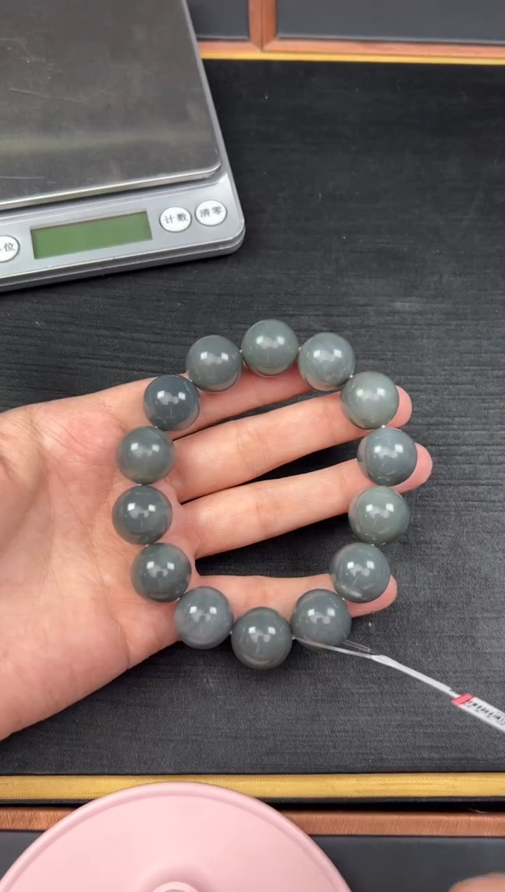 【闪购商品】和田玉手串未镶嵌若羌微色差卡16