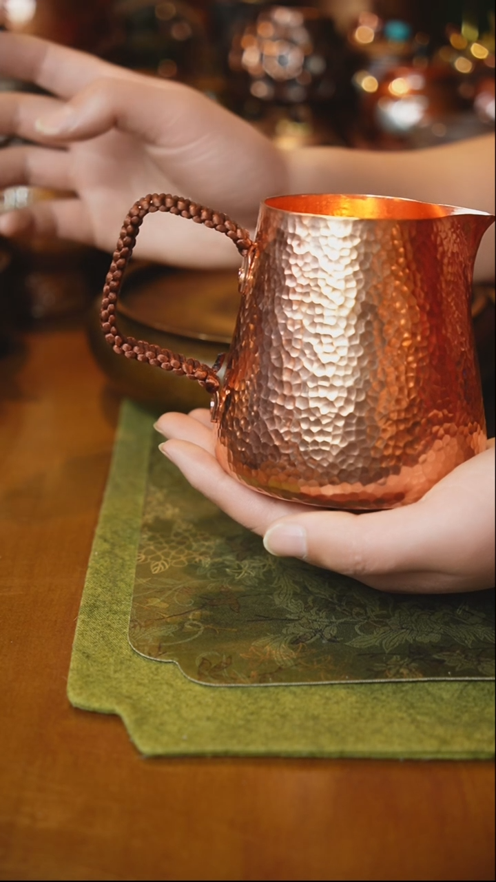 【闪购商品】紫铜端把500毫升煮茶器