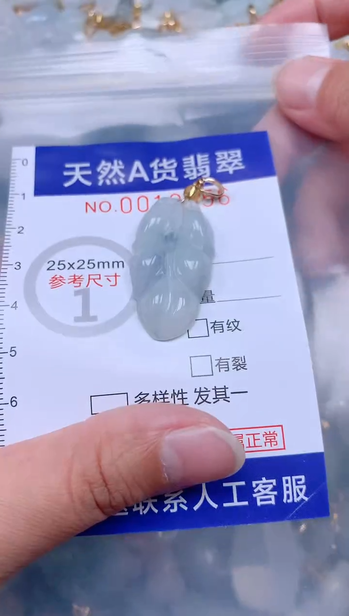 翡翠未镶嵌吊坠(不含链)1