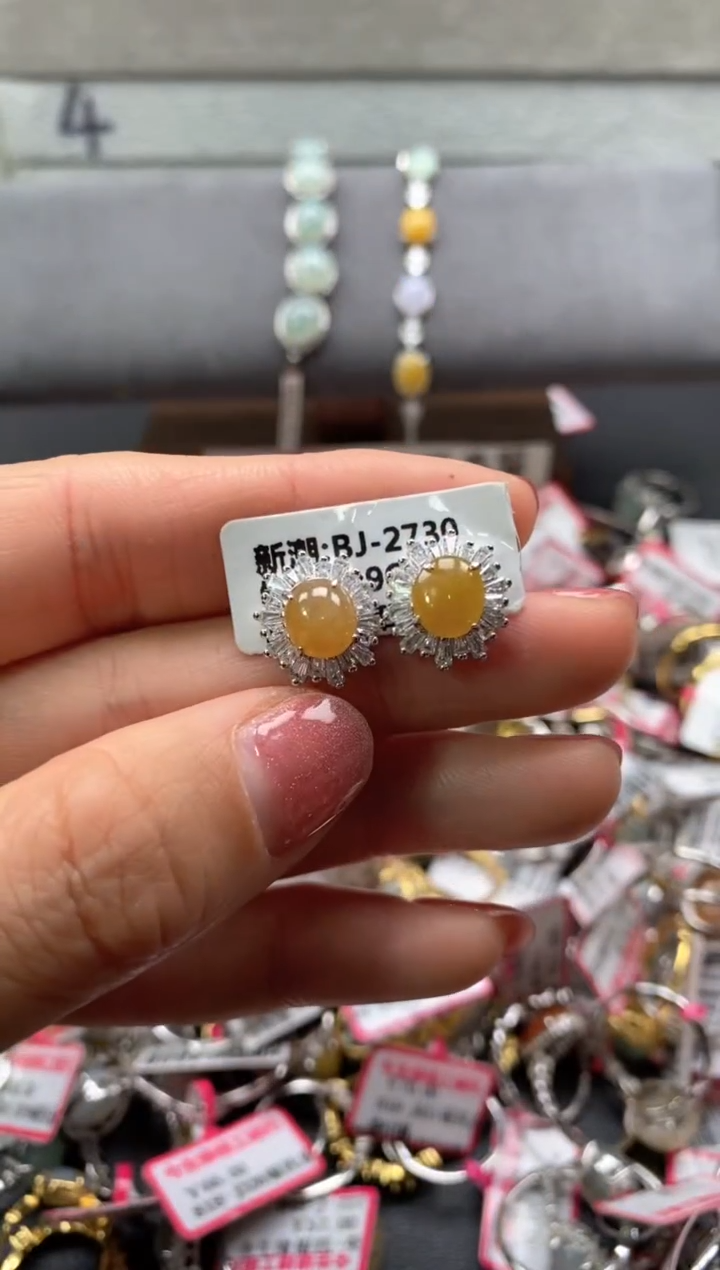 【闪购商品】翡翠戒指银S925镶嵌111111111     0