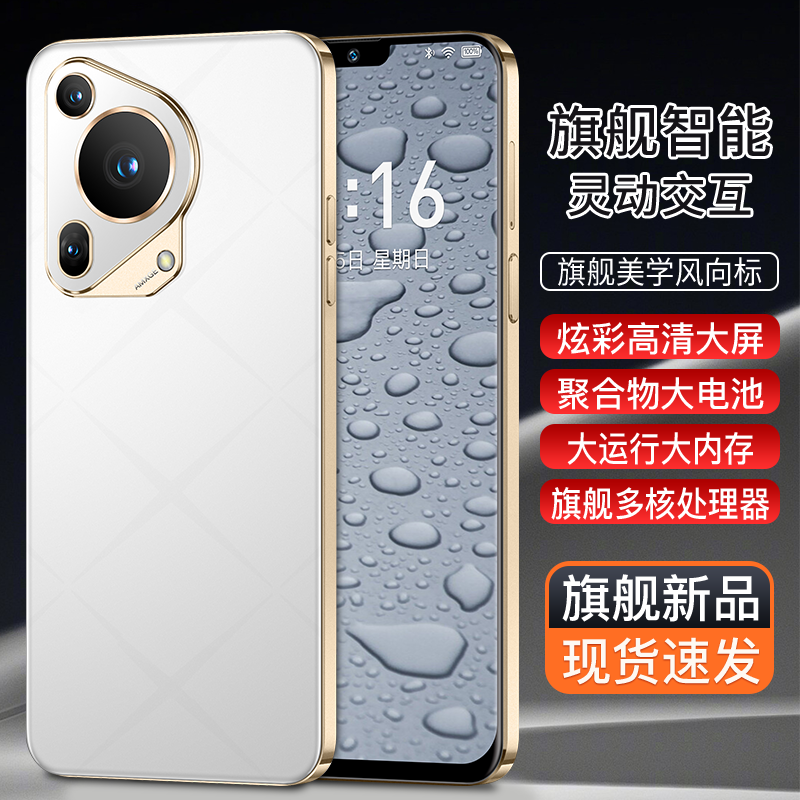 【官方正品】全新智能大屏全网通双卡双待品牌手机迪美256黑白