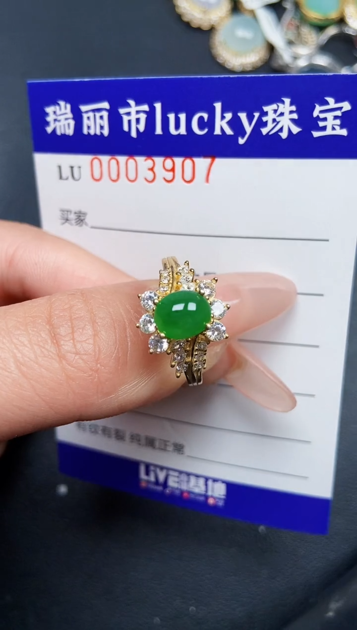 【闪购商品】翡翠颈饰银S925镶嵌3907